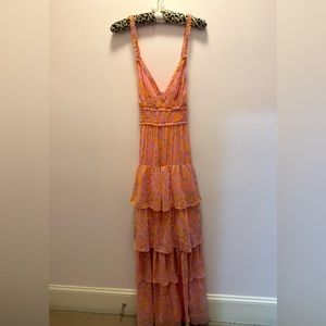 LIKELY - gorgeous floral maxi dress, worn once, little dirty on the bottom